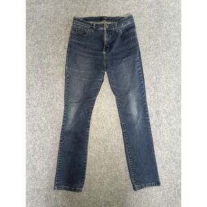 Lee Slimming Fit Slim Straight Jeans 8 Blue Denim Stretch Classic